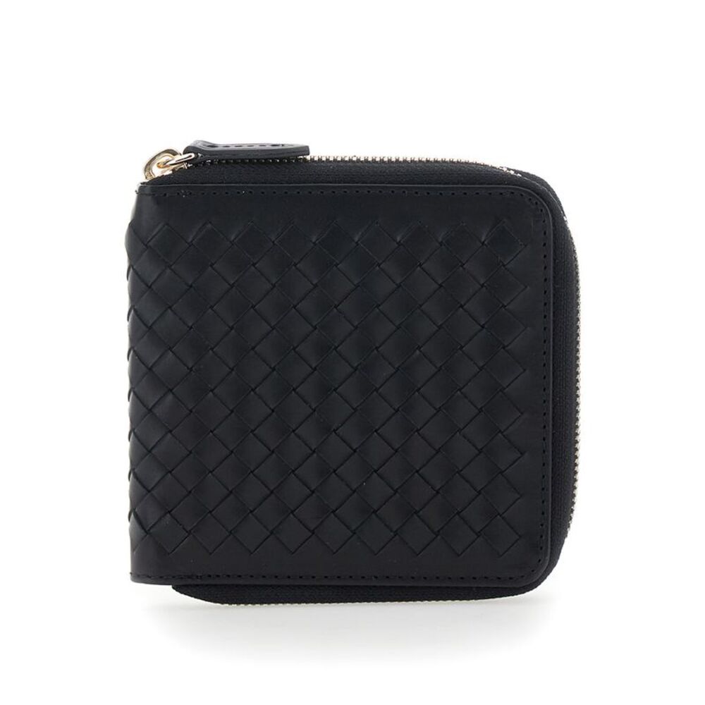 Dragon Diffusion Women Black Wallet With Woven Design In Leather For Women